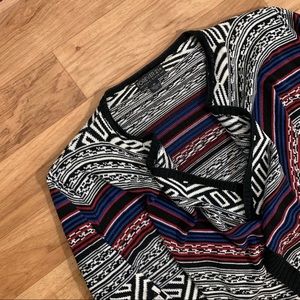 Forever 21 + Geometric Open Front Cardigan Sweater